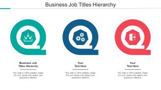 Business Job Titles Hierarchy Ppt Powerpoint Presentation Professional File Formats Cpb
