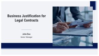 Business Justification For Legal Contracts PPT Presentation AT