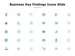 Business key findings icons slide arrows threat c866 ppt powerpoint presentation file shapes