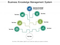 Business knowledge management system ppt powerpoint show good cpb