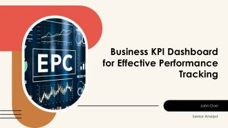Business KPI Dashboard For Effective Performance Tracking PPT Designs AT