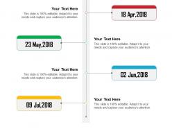Business launch animation timeline