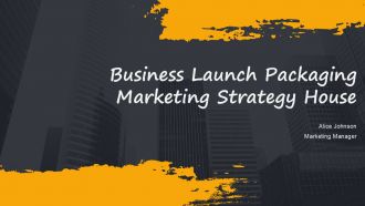 Business Launch Packaging Marketing Strategy House PPT Example AT