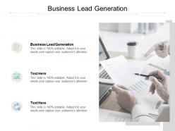Business lead generation ppt powerpoint presentation show background cpb