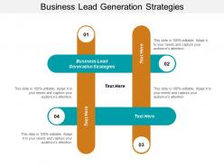 Business lead generation strategies ppt powerpoint presentation file slides cpb