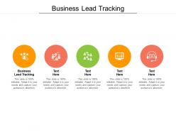 Business lead tracking ppt powerpoint presentation ideas example file cpb