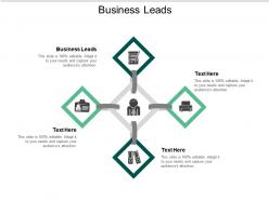 Business leads ppt powerpoint presentation slides tips cpb