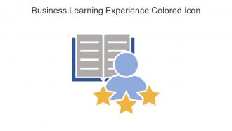 Business Learning Experience Colored Icon In Powerpoint Pptx Png And Editable Eps Format