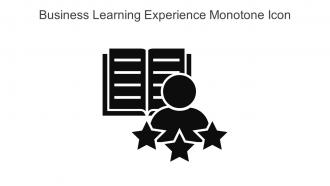 Business Learning Experience Monotone Icon In Powerpoint Pptx Png And Editable Eps Format