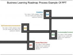 Business learning roadmap process example of ppt