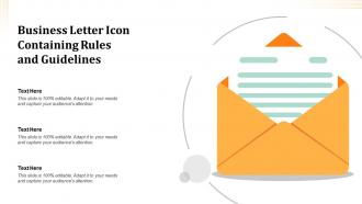 Business letter icon containing rules and guidelines