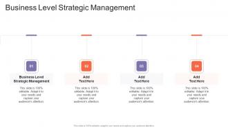 Business Level Strategic Management In Powerpoint And Google Slides Cpb
