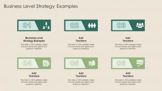 Business Level Strategy Examples In Powerpoint And Google Slides Cpb