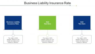 Business Liability Insurance Rate Ppt Powerpoint Presentation Summary Themes Cpb