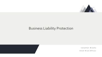 Business Liability Protection PPT Powerpoint VA