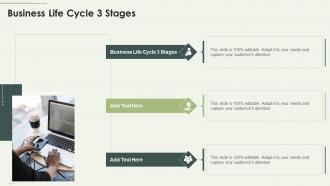 Business Life Cycle 3 Stages In Powerpoint And Google Slides Cpb