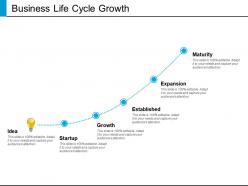 Business life cycle growth powerpoint presentation examples