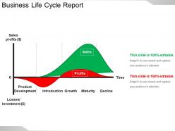 Business life cycle report powerpoint slide deck
