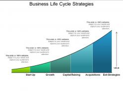 Business Life Cycle Strategies Powerpoint Slide Ideas
