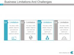 Business limitations and challenges powerpoint design