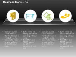 Business line chart checklist financial management ppt icons graphics