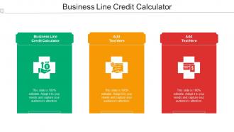 Business Line Credit Calculator Ppt Powerpoint Presentation Show Cpb