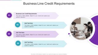Business Line Credit Requirements In Powerpoint And Google Slides Cpb