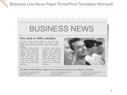 Business line news paper powerpoint templates microsoft