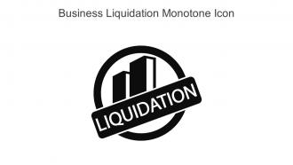 Business Liquidation Monotone Icon In Powerpoint Pptx Png And Editable Eps Format