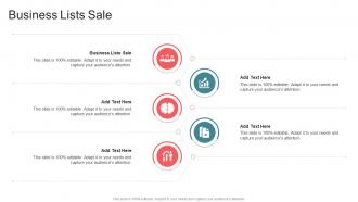 Business Lists Sale In Powerpoint And Google Slides Cpb