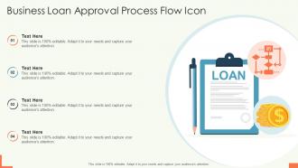 Business Loan Approval Process Flow Icon