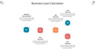 Business loan calculator ppt powerpoint presentation gallery template cpb