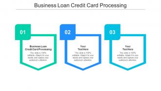 Business loan credit card processing ppt powerpoint presentation infographics microsoft cpb