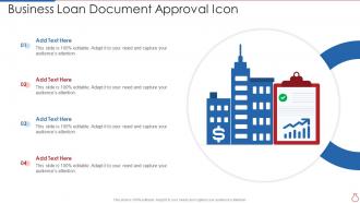 Business Loan Document Approval Icon
