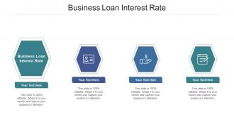 Business loan interest rate ppt powerpoint presentation diagram templates cpb