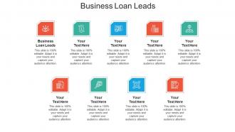 Business loan leads ppt powerpoint presentation slides design inspiration cpb
