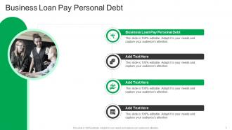 Business Loan Pay Personal Debt In Powerpoint And Google Slides Cpb