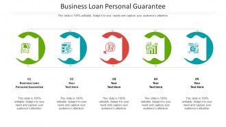 Business loan personal guarantee ppt powerpoint presentation layouts examples cpb