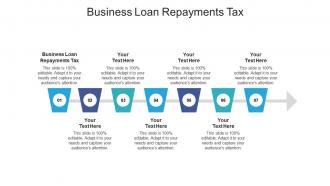 Business loan repayments tax ppt powerpoint presentation portfolio file formats cpb