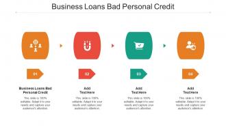 Business Loans Bad Personal Credit Ppt Powerpoint Presentation Backgrounds Cpb