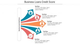 Business loans credit score ppt powerpoint presentation ideas slides cpb