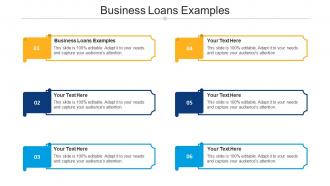 Business Loans Examples Ppt PowerPoint Presentation Portfolio Portrait Cpb