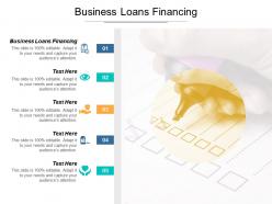 Business loans financing ppt powerpoint presentation gallery professional cpb