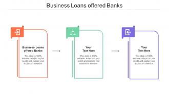 Business Loans Offered Banks Ppt Powerpoint Presentation Infographic Template Diagrams Cpb