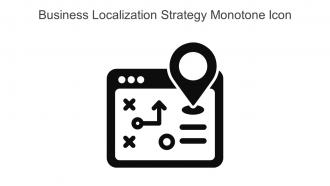 Business Localization Strategy Monotone Icon In Powerpoint Pptx Png And Editable Eps Format