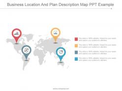 Business location and plan description map ppt example