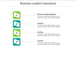 Business location importance ppt powerpoint presentation styles slide cpb