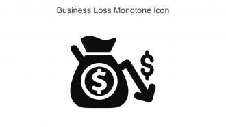 Business Loss Monotone Icon In Powerpoint Pptx Png And Editable Eps Format
