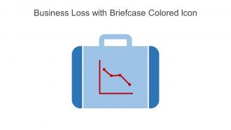 Business Loss With Briefcase Colored Icon In Powerpoint Pptx Png And Editable Eps Format