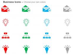 Business mails idea generation business network ppt icons graphics